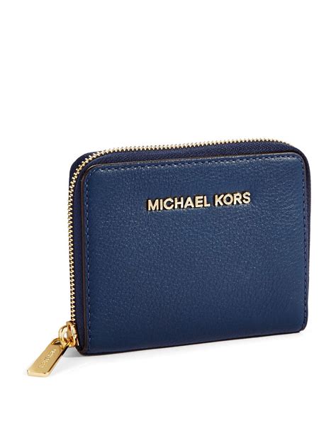 michael kors blue python wallet|Michael Kors small zip wallet.